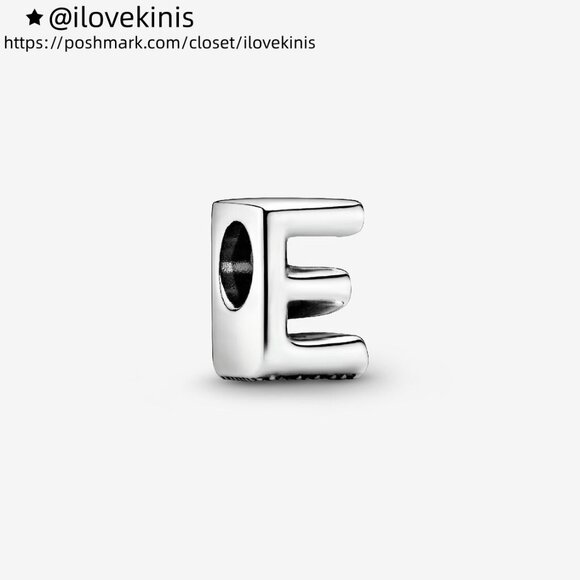 Pandora Letter E Alphabet Charm - Picture 1 of 6